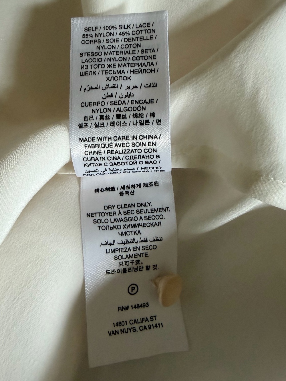 DOEN -Salt and Peach Lace- Junia Dress M - Picture 8 of 8